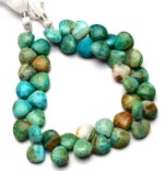 Natural Opalina Gemstone from Andes Peru, 10 mm size smooth heart shape beads, 8.5 inch full strand, rare gem beads for jewelry making