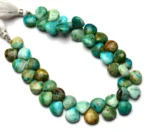 Natural Opalina Gemstone from Andes Peru, 9.5 mm size smooth heart shape beads, 8.5 inch full strand, rare gem beads for jewelry making