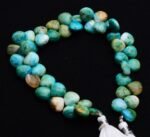 natural opalina gemstone from Andes Peru, 9.5 mm size smooth heart shape beads, 9 inch full strand, rare gem beads for jewelry making - Image 3