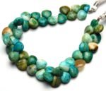 natural opalina gemstone from Andes Peru, 9.5 mm size smooth heart shape beads, 9 inch full strand, rare gem beads for jewelry making - Image 4