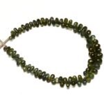 Natural Green Sapphire gem, 4x2 to 5x3 mm size faceted teardrop beads, 6 inch strand - Image 4