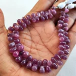 Natural Ruby Gemstone 6x4 to 10x6mm Size Smooth Teardrop Shape Beads 8" Strand - Image 4