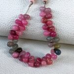 Sri Lanka Multicolor Sapphire Gems, 6x4 to 7x5mm Smooth Teardrop Beads, 5" Strand - Image 3